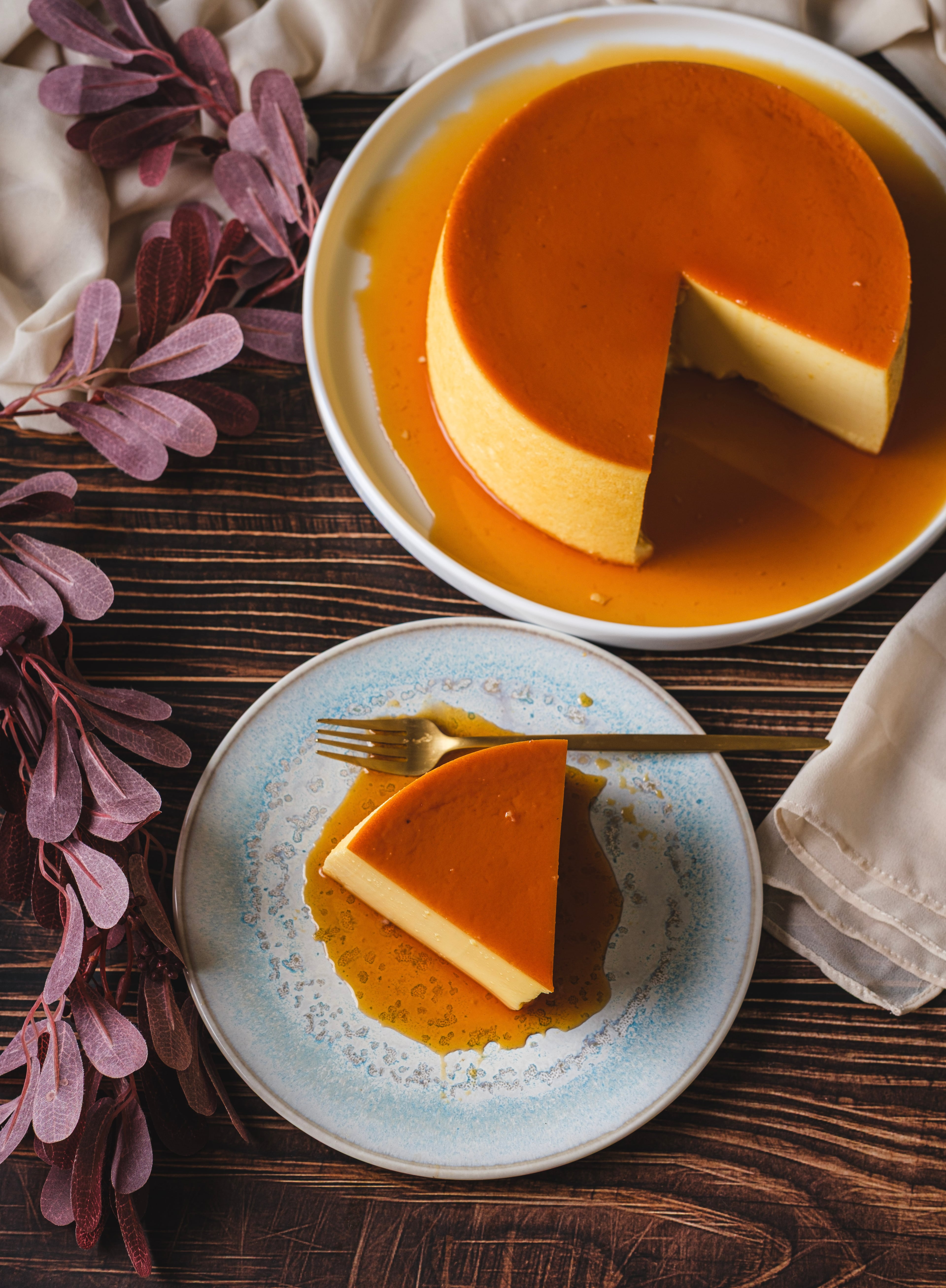Preparación del flan paso 7